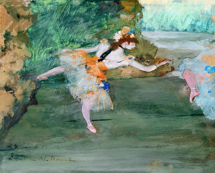 Dancer Onstage By Edgar Degas Painting