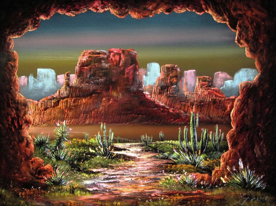 Landscape Painting - Desert Southwestern scene #8 by Genio