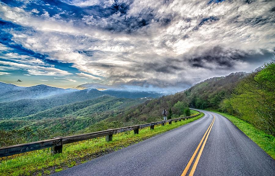 Driving On Blue Ridge Parkway In Spring #8 Photograph by Alex Grichenko