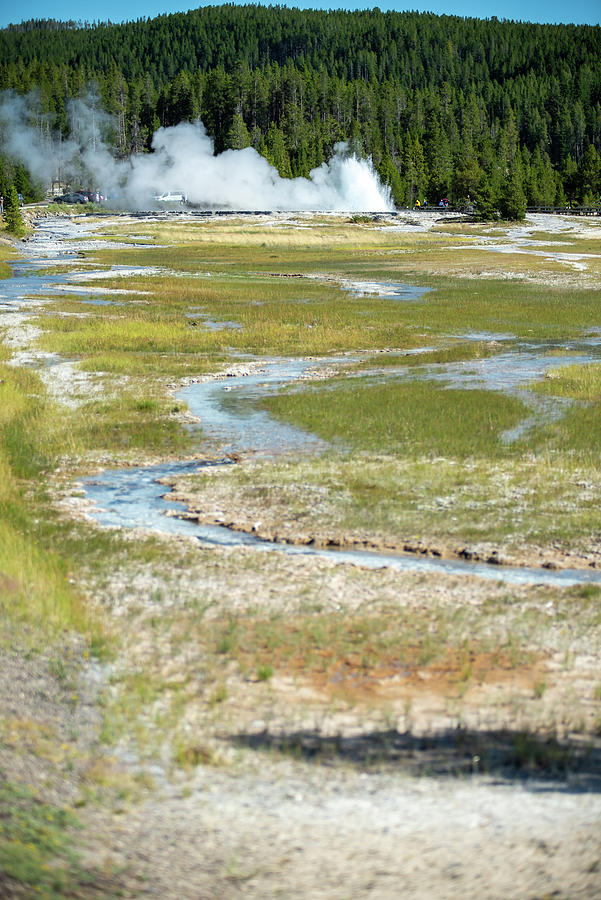 Eruption of Old Faithful geyser at Yellowstone Nationl park #8 Photograph by Alex Grichenko