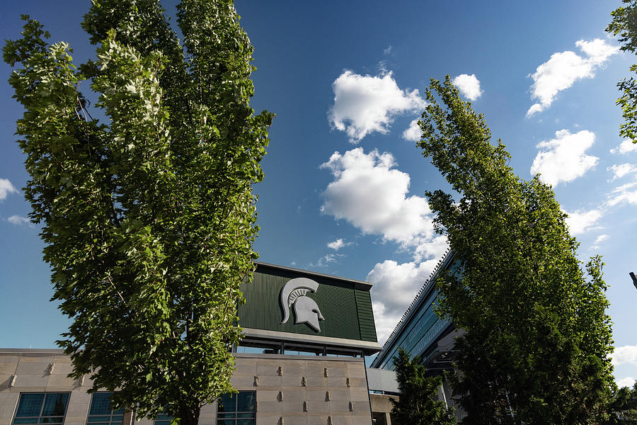 Exterior of Spartan Stadium on the campus of Michigan State University in East Lansing Michigan #8 Photograph by Eldon McGraw