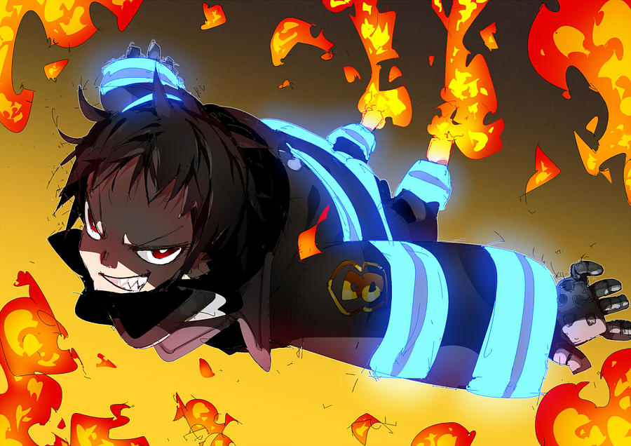 Fire Force Shinra Kusakabe Digital Art by Yoyo Yo