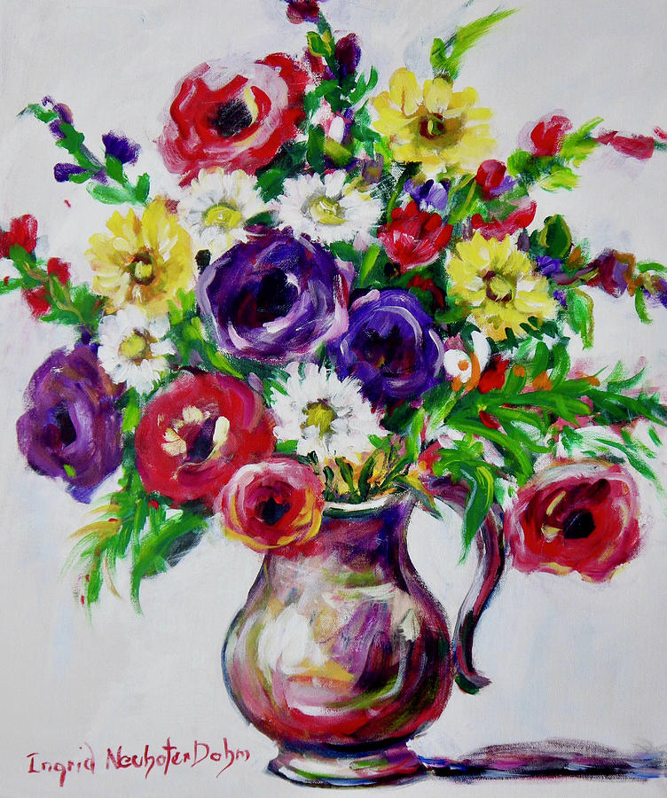 Floral Still Life #8 Painting by Ingrid Dohm