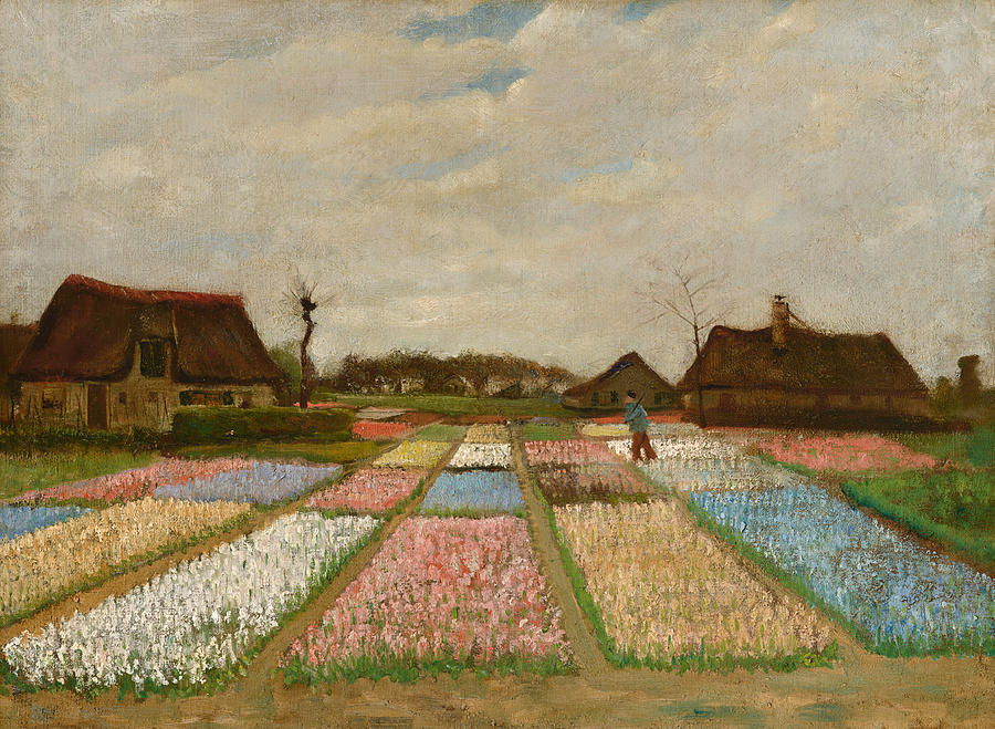 Flower Beds in Holland #8 Painting by Vincent van Gogh