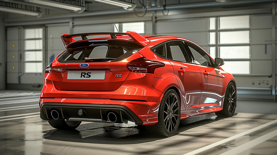 Ford Focus Digital Art - Ford Focus RS #10 by Tim Hill