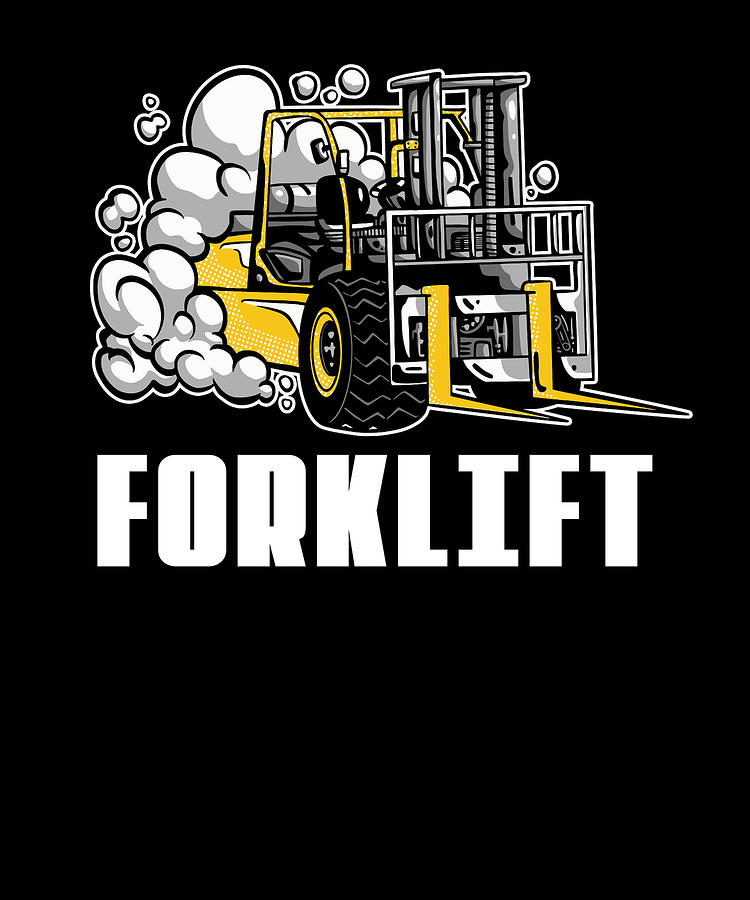 Forklift Driver Operator Forklifter Digital Art by Mercoat UG ...