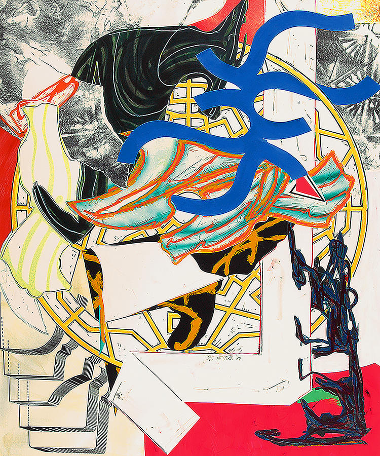 Frank Stella Painting by Vintage Illustrations - Fine Art America