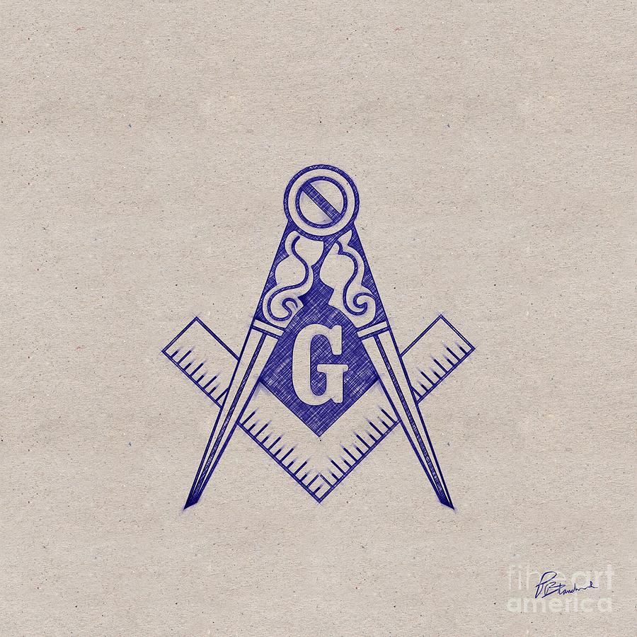 Freemason Symbol Drawing by Esoterica Art Agency - Pixels