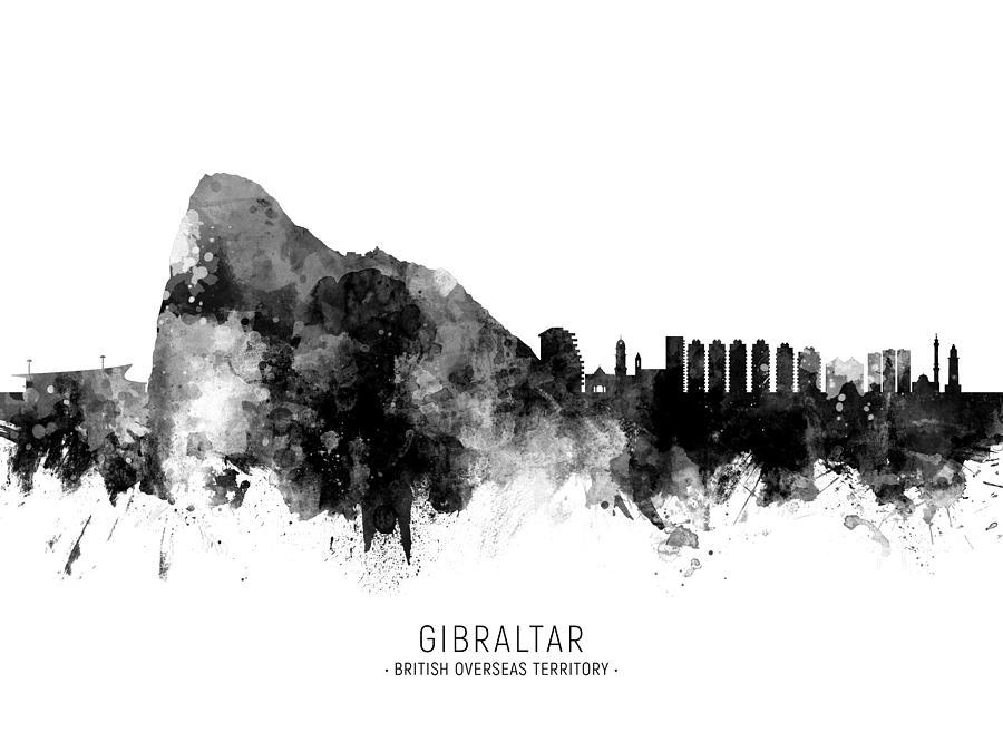 Gibraltar Skyline #8 Digital Art by Michael Tompsett
