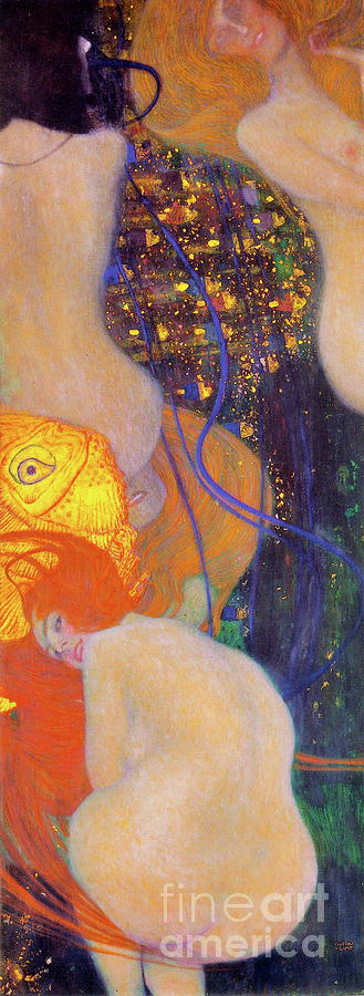 Goldfish #8 Painting by Gustav Klimt