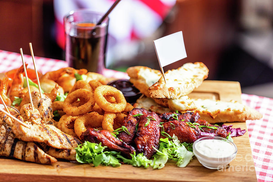 Grilled snack plate served in american restaurant #8 Photograph by Michal Bednarek