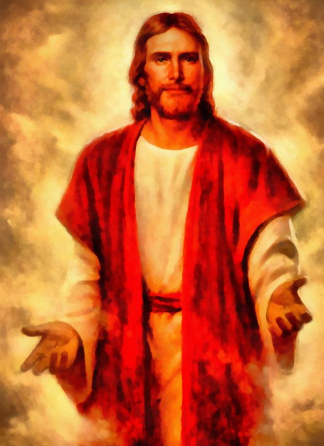 Jesus Christ Digital Art by John Huizenga