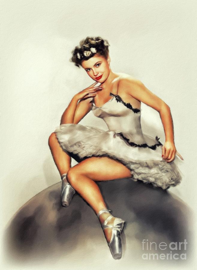 Joan Leslie, Vintage Actress #8 Painting by Esoterica Art Agency