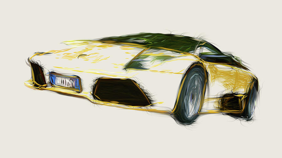 lamborghini murcielago drawing