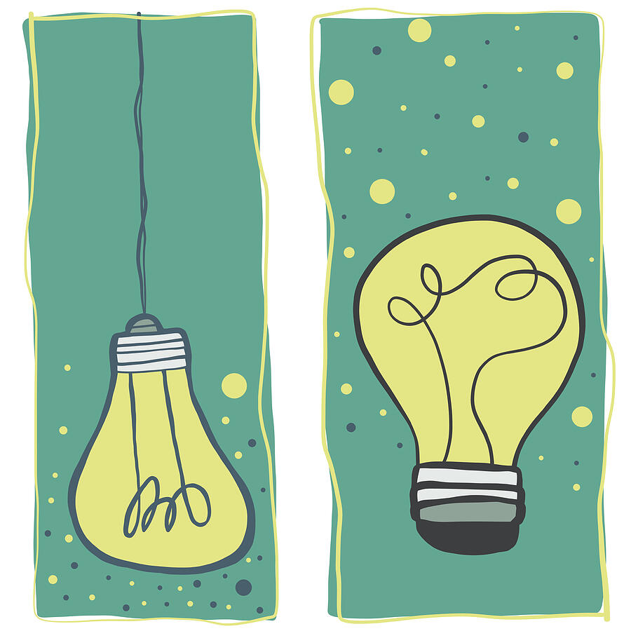 Light bulb illustration #8 Drawing by Calvindexter