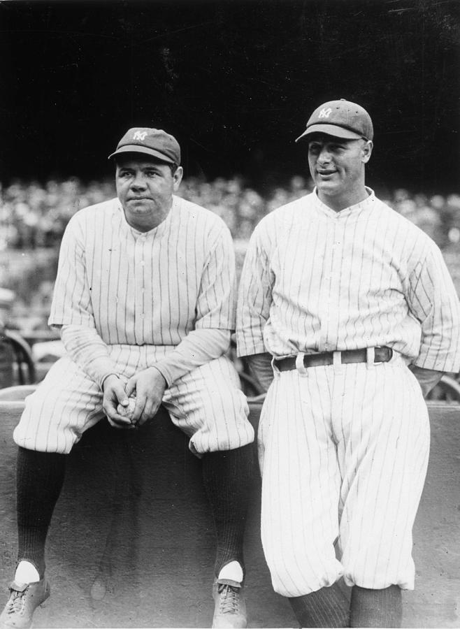 Lou Gehrig and Babe Ruth #8 Photograph by Transcendental Graphics