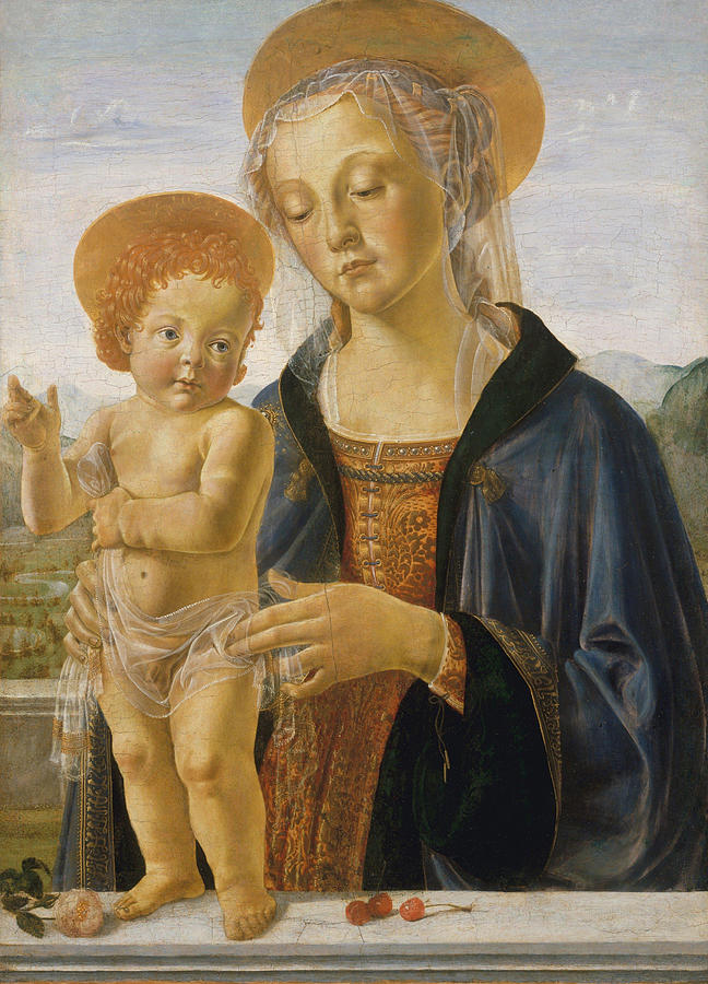 Madonna and Child Painting by Andrea del Verrocchio - Fine Art America