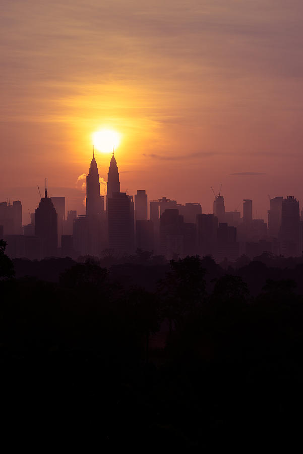 Majestic sunrise over downtown Kuala Lumpur #8 Photograph by Shaifulzamri