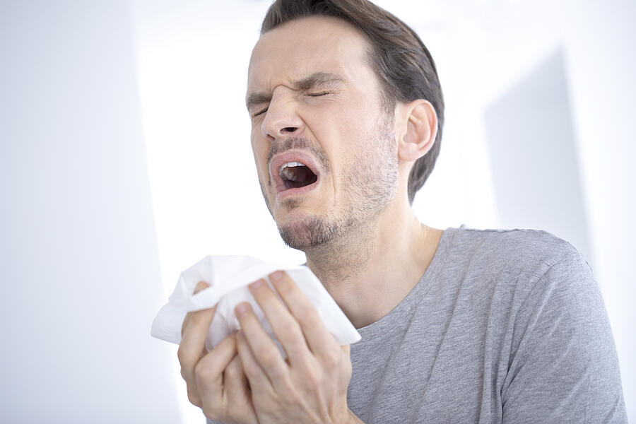 Man sneezing #8 Photograph by Science Photo Library Man sneezing #8 Photograph by Science Photo Library