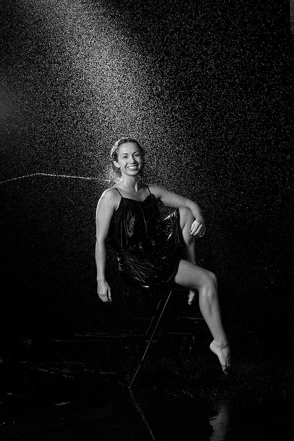 Mandy modeling water splash photos #8 Photograph by Dan Friend