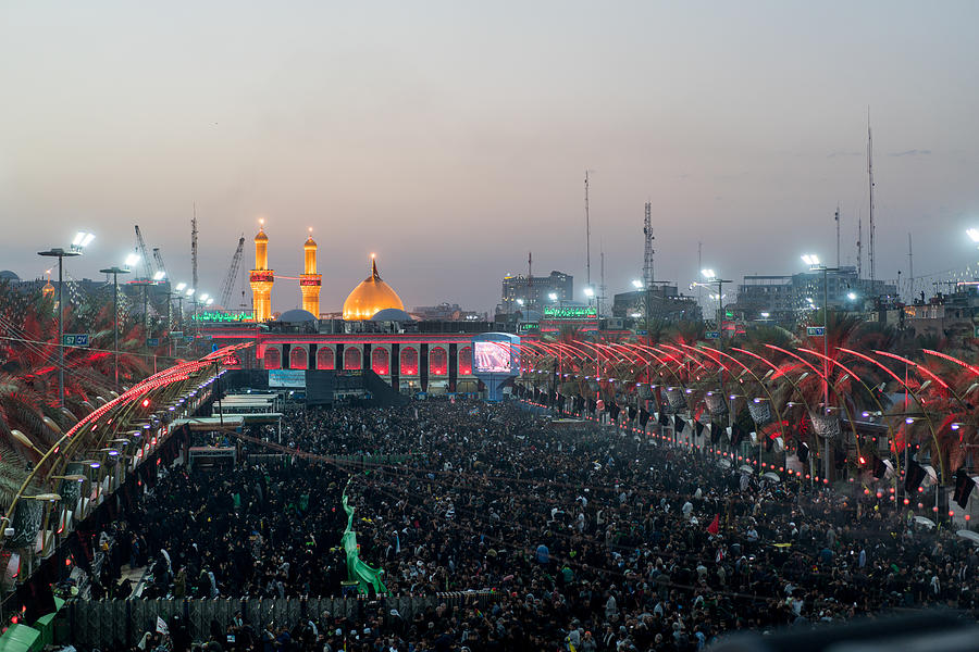 Millions of pilgrims in Karbala Shrine, Iraq #8 Photograph by Jasmin Merdan
