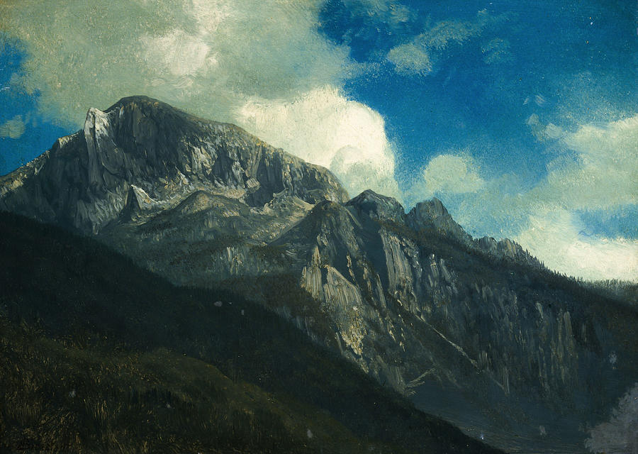 Albert Bierstadt  Painting - Mountains #8 by Alexander Ivanov