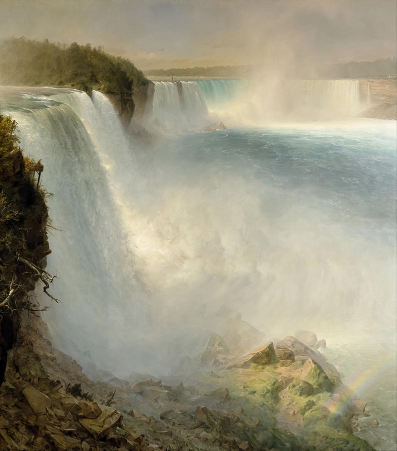 Niagara Falls By Frederic Edwin Church Painting