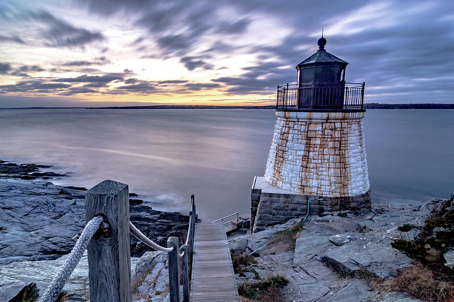 Oldcastle Lighthouse In Newport Rhode Island #8 Photograph by Alex Grichenko