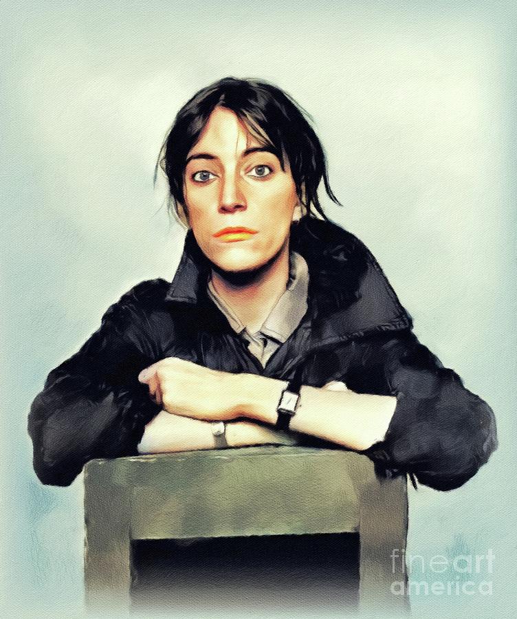 Music Painting - Patti Smith, Music Legend #8 by Esoterica Art Agency
