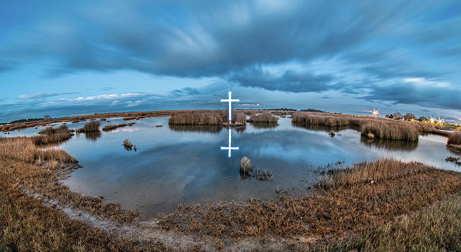 Poquoson Marsh Cross #8 Photograph by Jerry Gammon