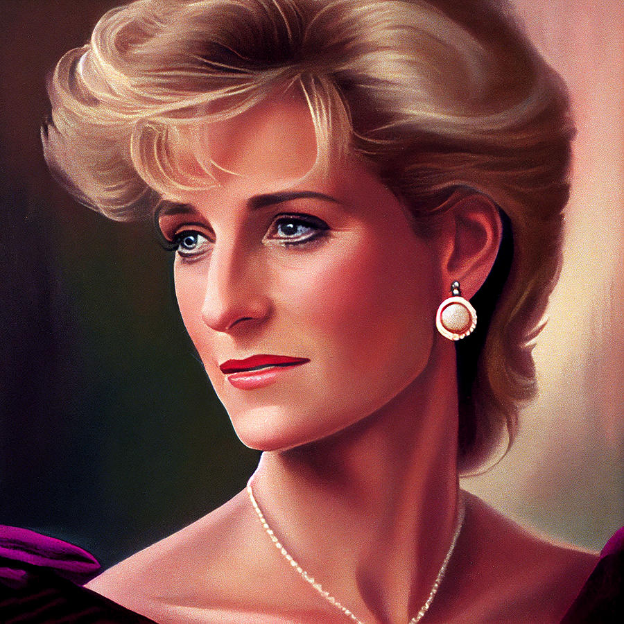 Princess Diana Of Wales Art Mixed Media