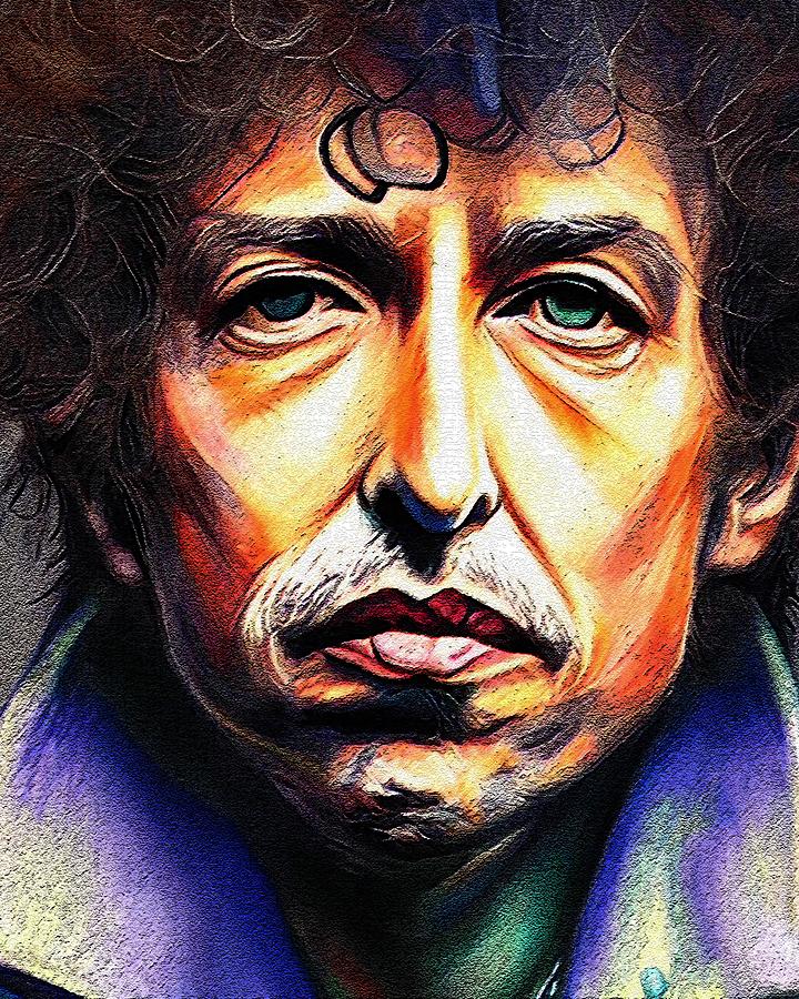 Realistic Portrait Of Bob Dylan Digital Art by Edgar Dorice - Pixels