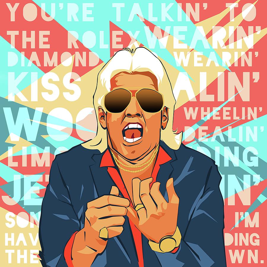 Ric Flair The Nature Boy Digital Art by Michael Stout