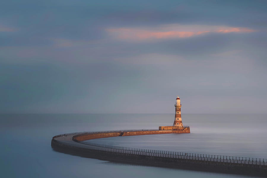 Roker Pier Lighthouse - Exhibited in Bangkok and Berlin Photograph by Joana Kruse