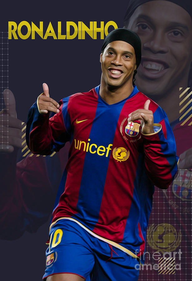 Ronaldinho Digital Art By Mounir Meghaoui Fine Art America