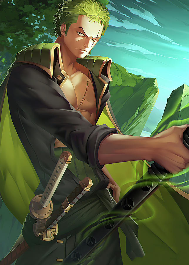 Roronoa Zoro One Piece #13 Jigsaw Puzzle by Enid Monahan - Pixels