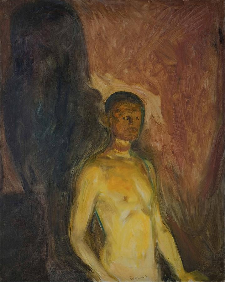 Self Portrait in Hell #8 Painting by Edvard Munch - Pixels