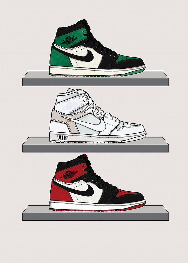 sneaker Air Jordan Digital Art by Sneaker - Fine Art America
