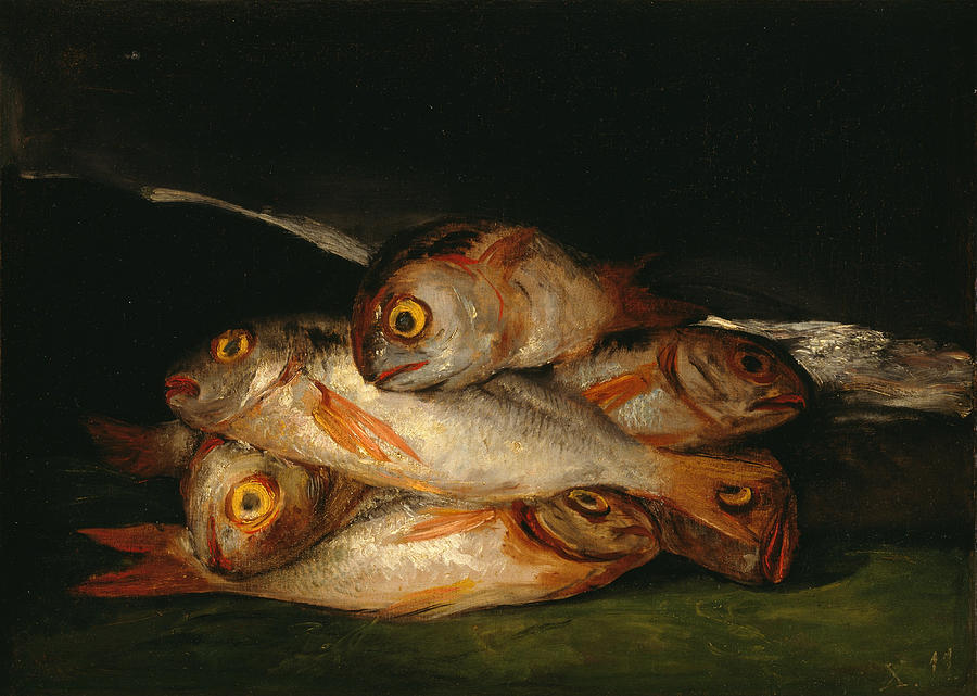 Still Life with Golden Bream #8 Painting by Vincent Monozlay