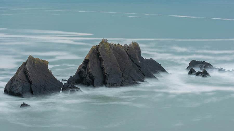 Stunning Fine Art Landscape Image Of View From Hartland Quay In Photograph