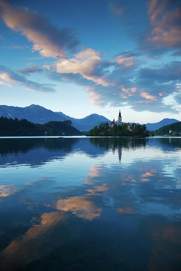 Sunset over Lake Bled #8 Photograph by Ian Middleton