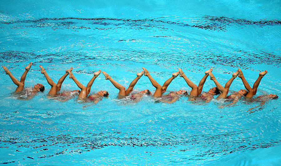 Synchronised Swimming - 16th FINA World Championships: Day Four #8 Photograph by Streeter Lecka