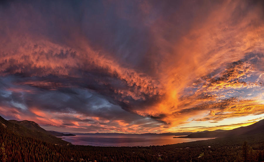 Tahoe Sunset #8 Photograph by Martin Gollery