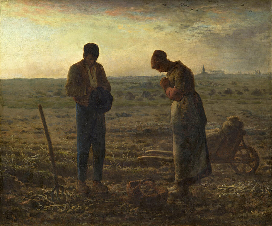 The Angelus Painting by Jean Francois Millet