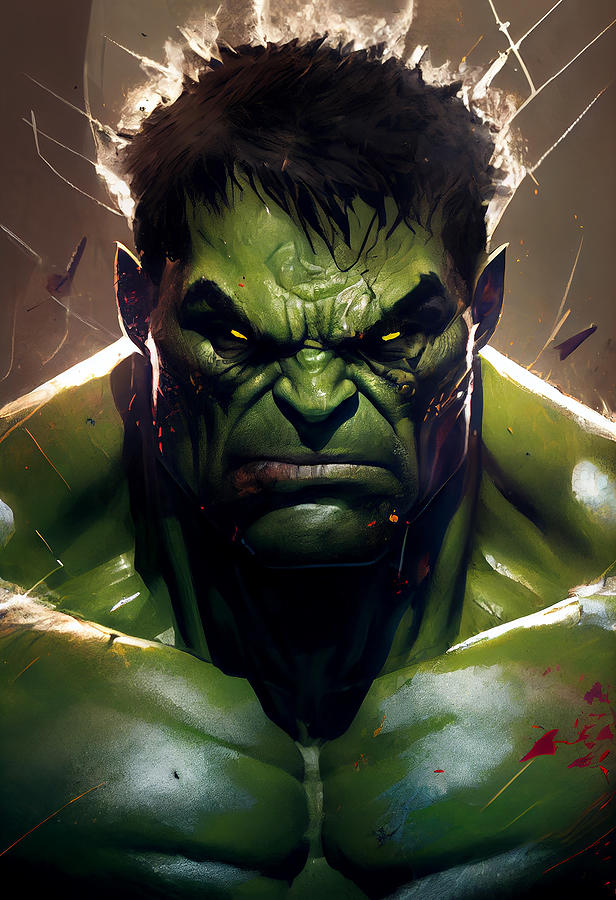 The Hulk Wall Art Mixed Media by Tim Hill - Fine Art America