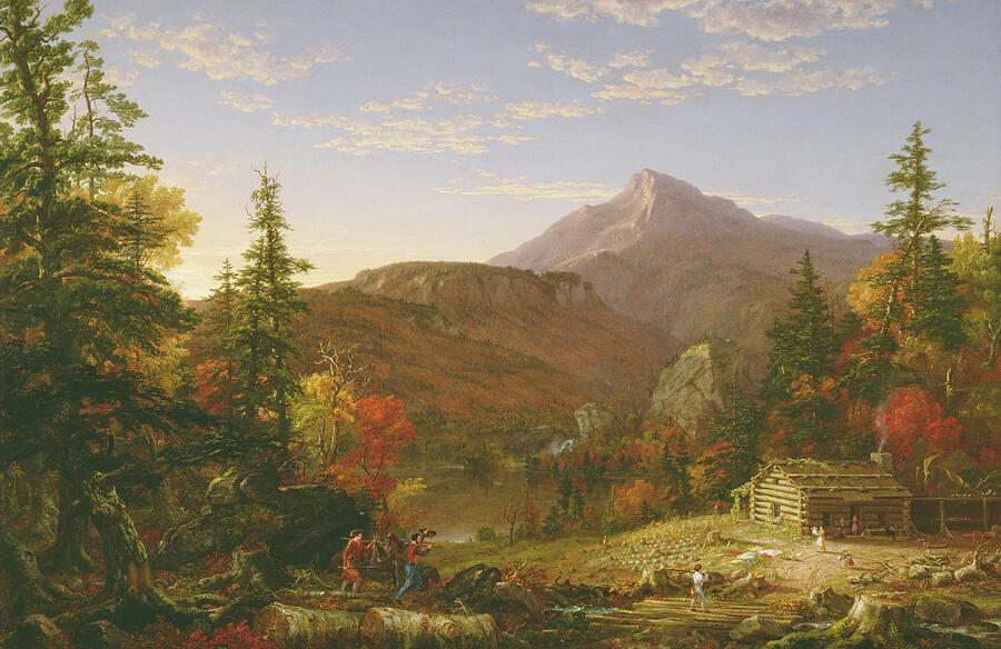 The Hunters Return, from 1869 Painting by Thomas Cole