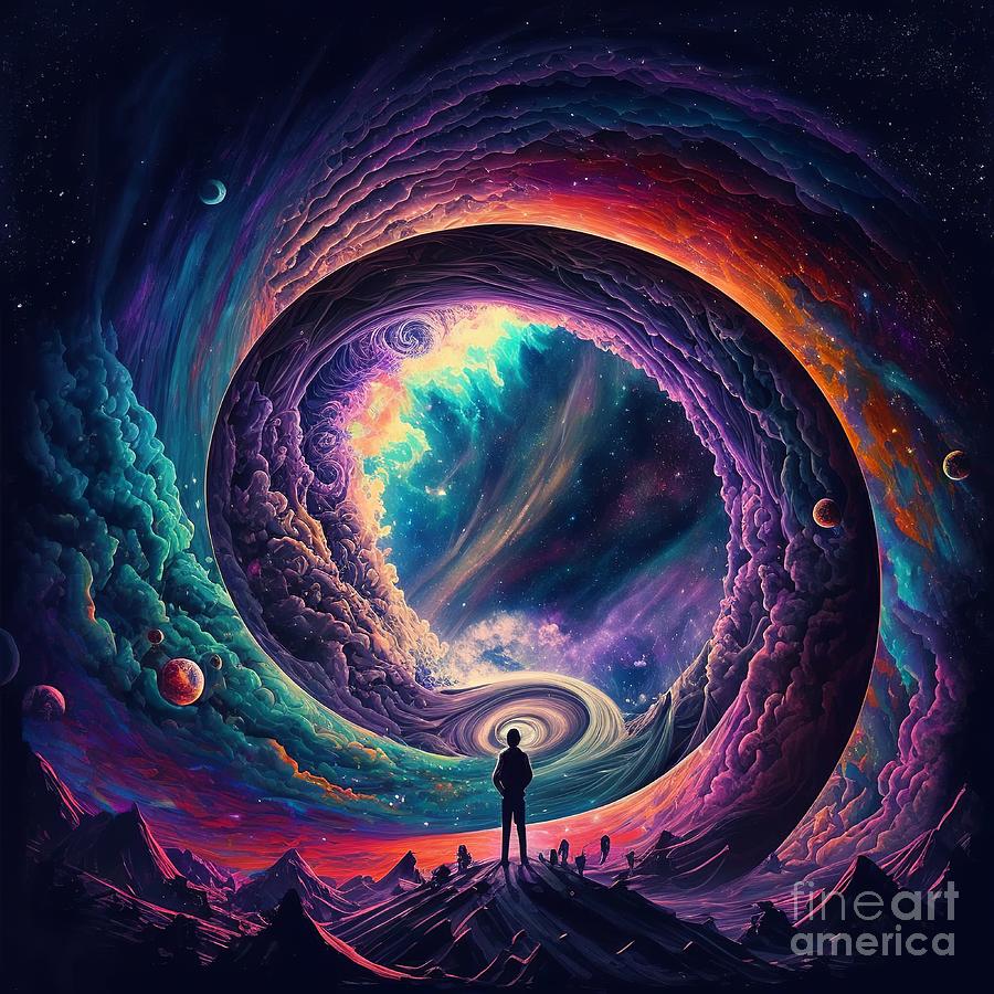 The infinity of space colorful Digital Art by Somsong Artist - Fine Art ...