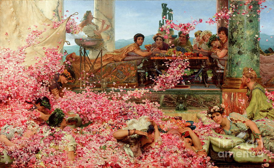 The Roses of Heliogabalus #8 Painting by Lawrence Alma-Tadema