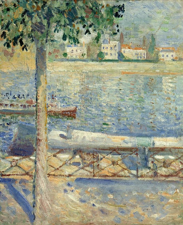 The Seine at Saint-Cloud  Painting by Edvard Munch