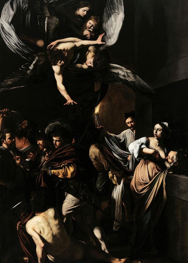 The Seven Works of Mercy by Caravaggio Painting by Mango Art The Seven Works of Mercy by Caravaggio Painting by Mango Art